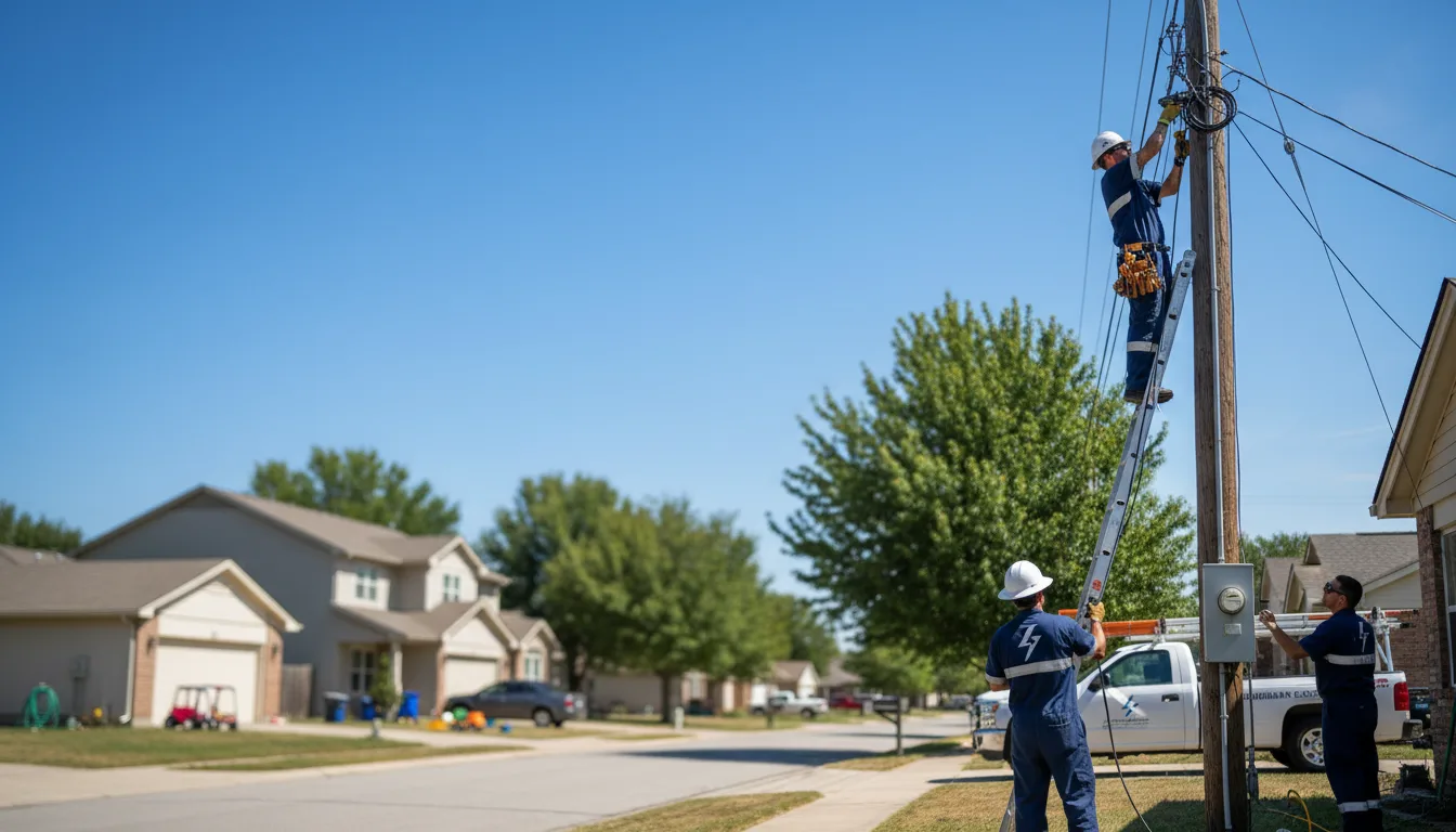 Residential electrician providing installation services in Freeland, MI